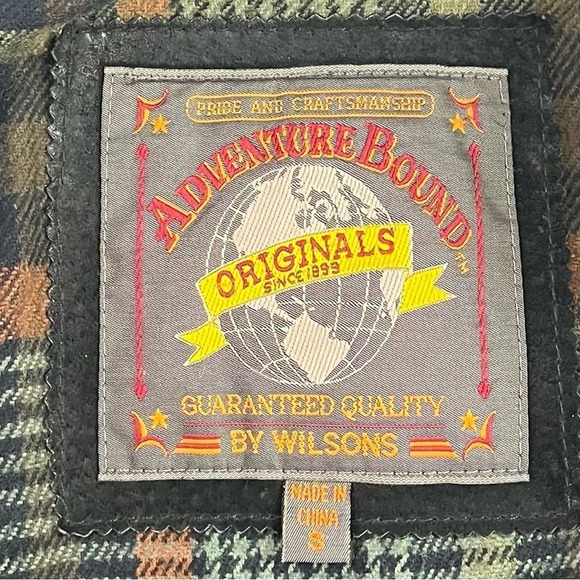 Adventure Bound Leather Jacket Men S Black Suede Hooded Toggle Plaid Lined Coat - Picture 8 of 11